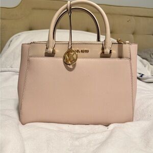 Michael Kors Gibson Saffiano Blush Pink Satchel